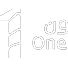 شعار رقمي يحتوي على الرقم واحد مع كلمة “One" ونص باللغة العربية على خلفية سوداء. Description generated by AI